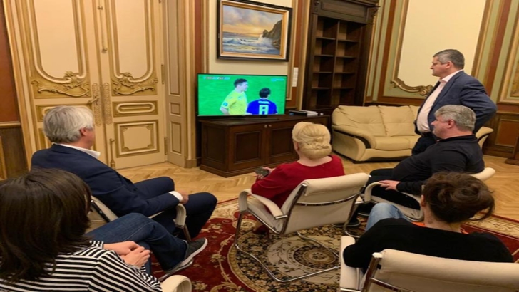 Viorica Dăncilă a văzut meciul România-Suedia  la tv